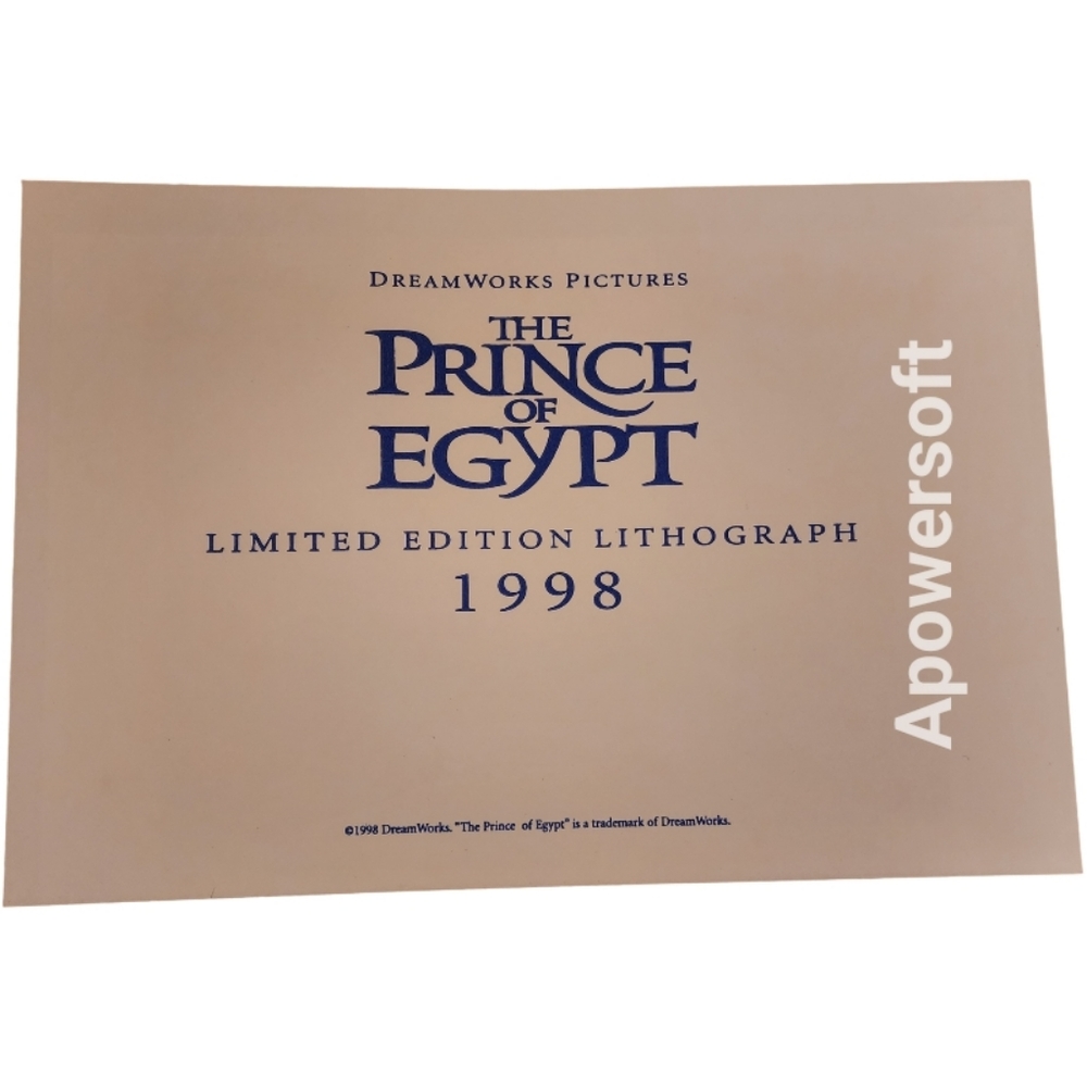 1998 The Prince of Egypt Vintage Hardcover Collector's Edition - Picture 3 of 4
